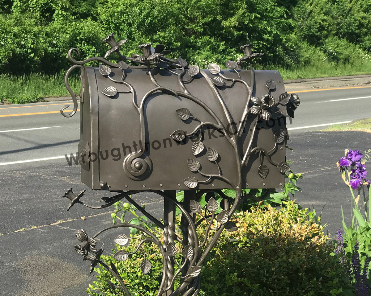 Wrought Iron Pedestal Mailbox – Wrought Iron Works